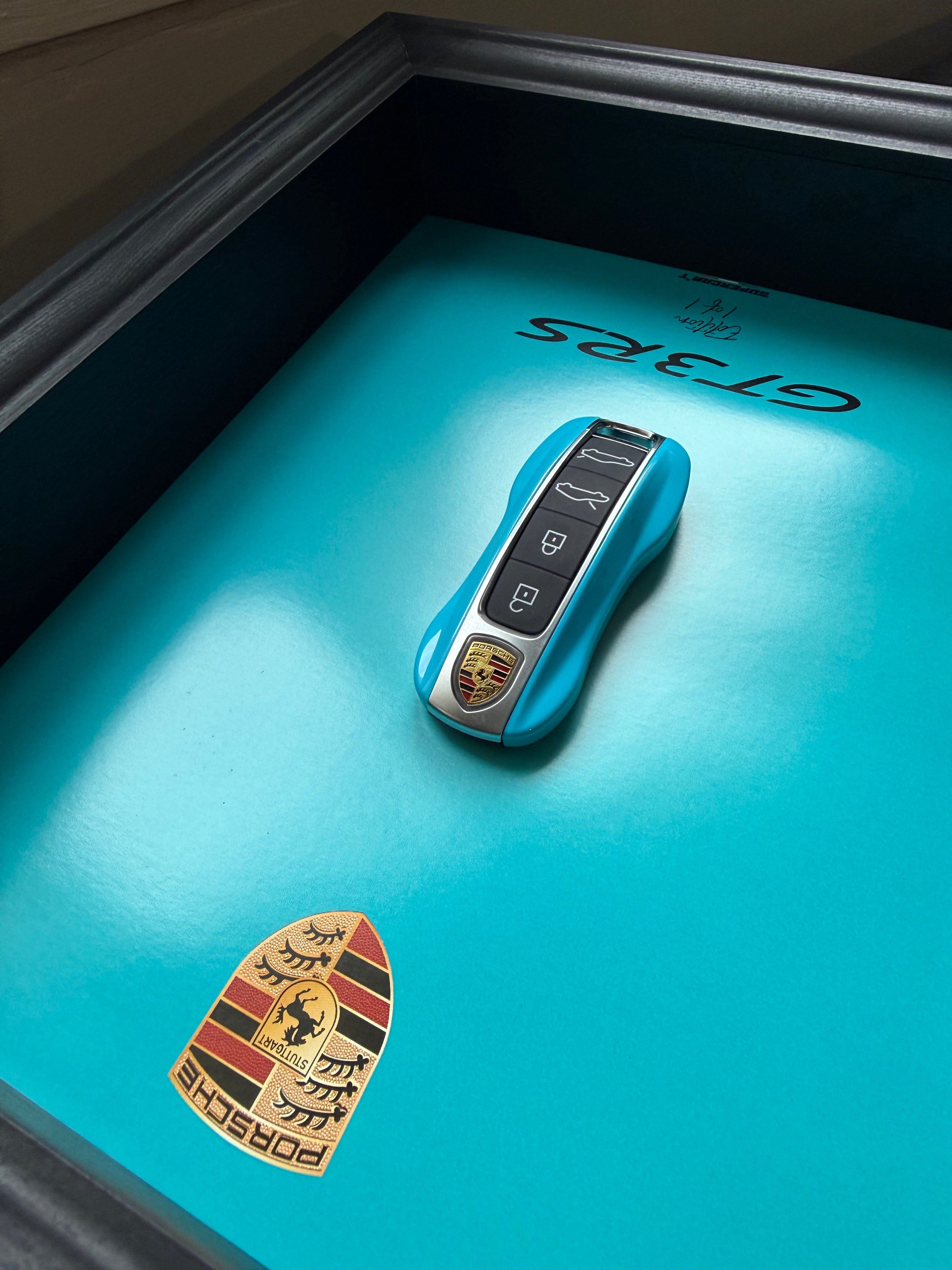 Cadre Porsche - 1 of 1 - Miami Blue Édition