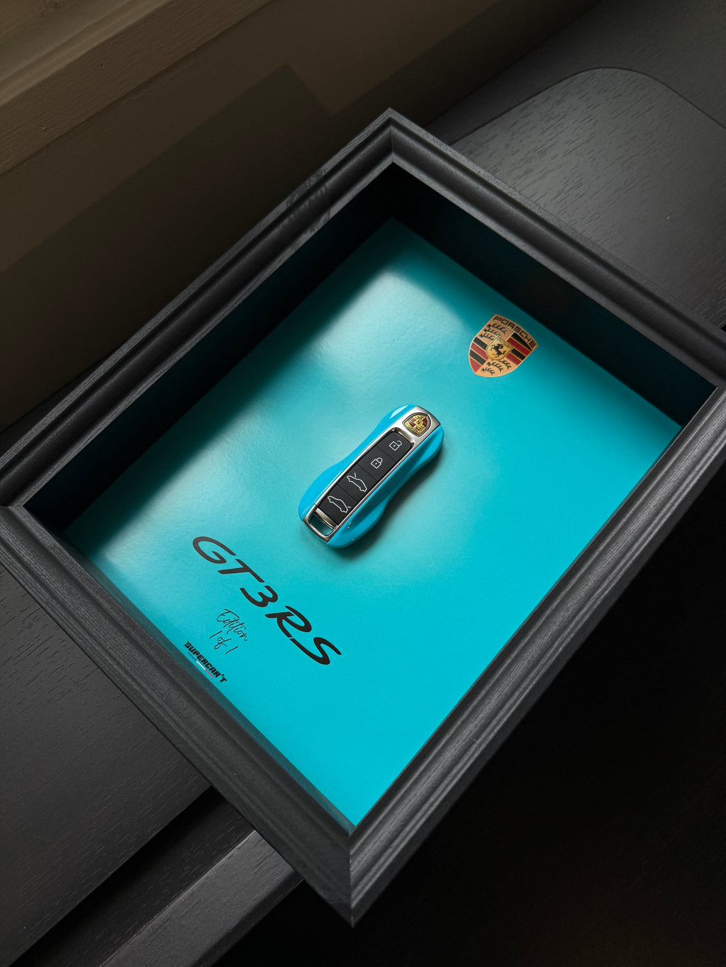 Cadre Porsche - 1 of 1 - Miami Blue Édition