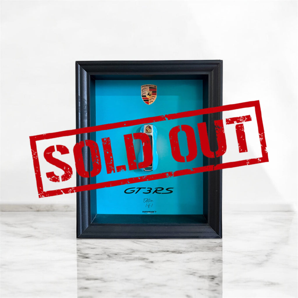 Cadre Porsche - 1 of 1 - Miami Blue Édition